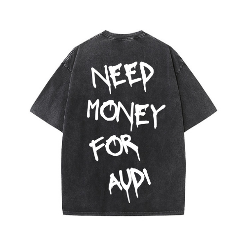 Need Money For Audi Oversized Póló Fekete