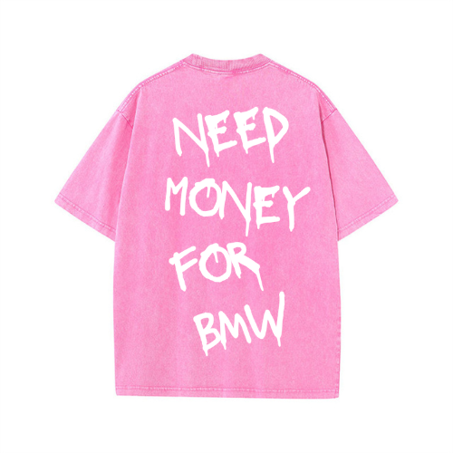 Need Money For BMW Oversized Póló Pink